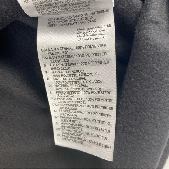 NWT Reebok Mens Polar Fleece Quarter Zip Sweater in Black - Size Small - Picture 8 of 10